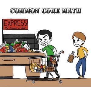 Common Core Math Express Lane Mens VinDicktive Green Poly Short Sleeve T Shirt L